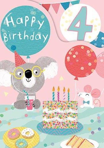 Picture of 4TH BIRTHDAY CARD